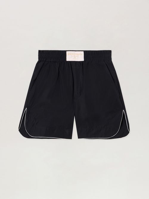 Curved Logo Shorts Woman  Black Off White