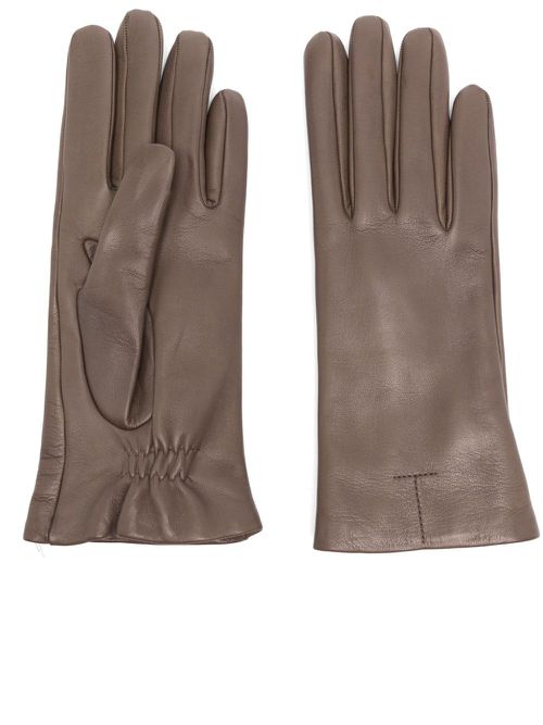 Leather gloves - Brown
