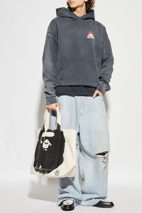 Sweatshirt With Logo, Men's, Grey