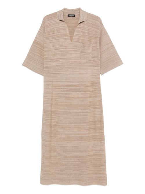 Wool and cotton shirtdress