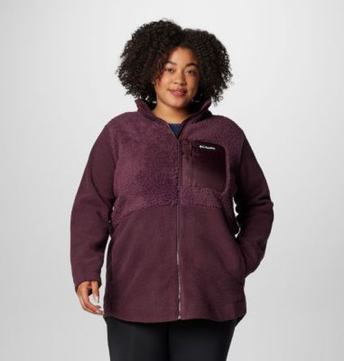 Women's Lodge  Sherpa Full Zip Fleece Jacket - Plus Size-