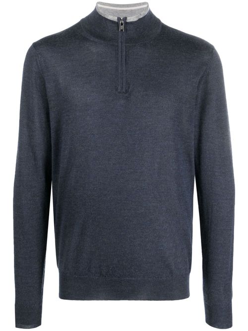 Favonio half-zip jumper - Blue