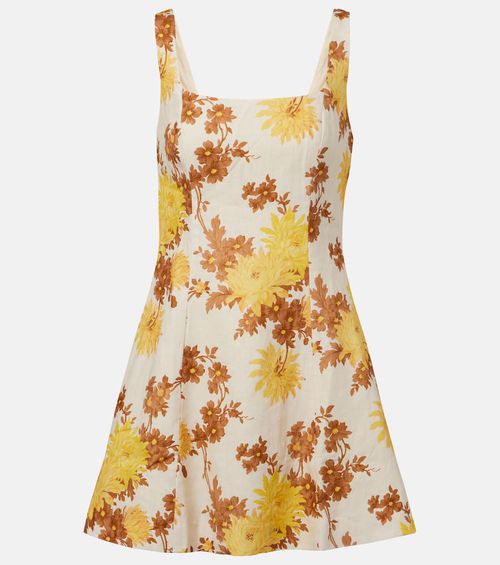 Felice floral linen minidress