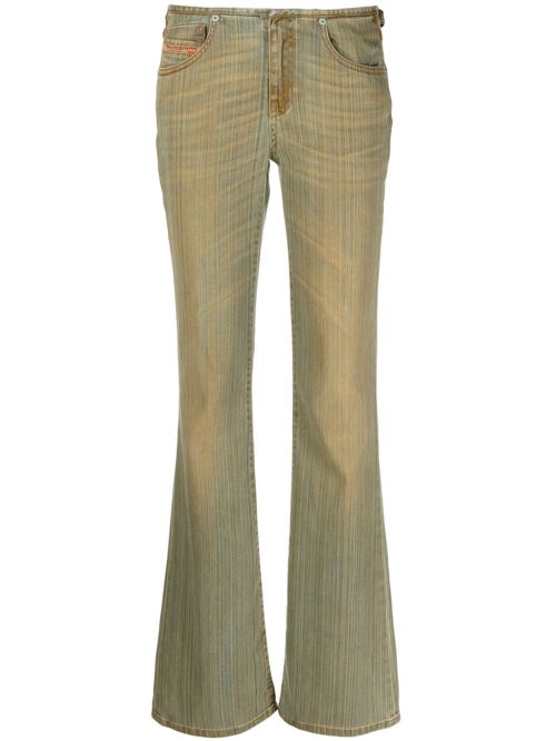 Logo-plaque flared jeans - Brown