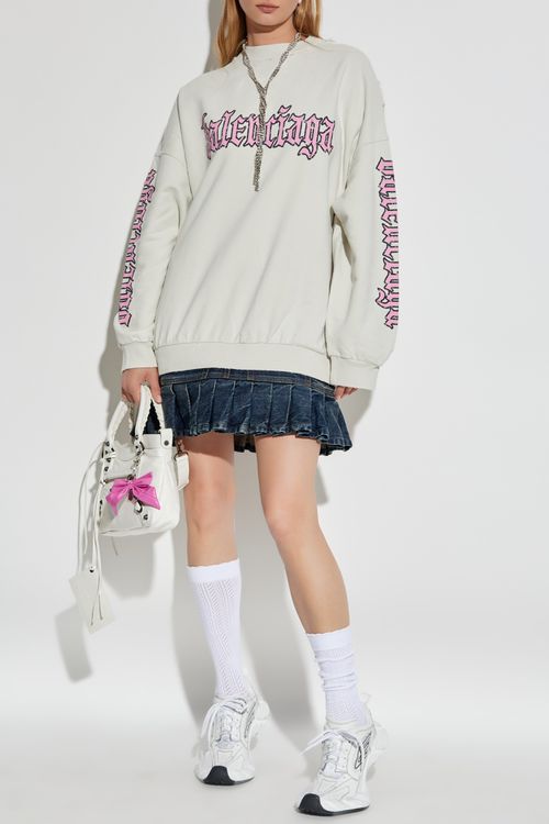 Dress With A `vintage` Effect, Women's, White