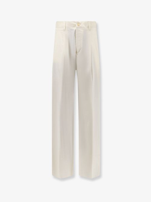 Stretch Cotton Trousers — White