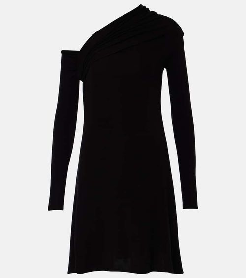 Courrèges Twist one-shoulder crêpe minidress
