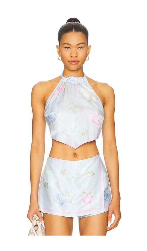 LoveShackFancy Hollison Top in Baby Blue.  4. Also in 0, 10, 2
