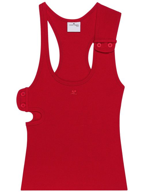 90's ribbed tank top - Red