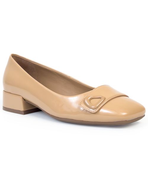 Women's Isai Dress Pump - Beige patent faux leather