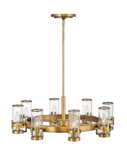 Heritage Brass LED Chandelier from the Reeve Collection