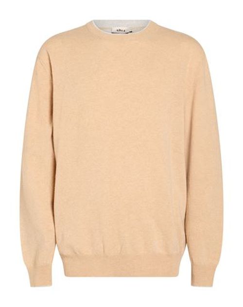 Man Sweater Sand Size M Virgin Wool