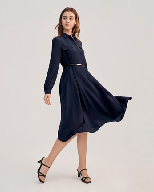 Lilysilk US 100 Percent Silk Retro Silk Dress Buy Online