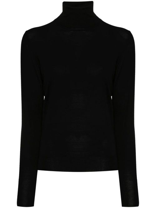 Merino-wool sweater - Black