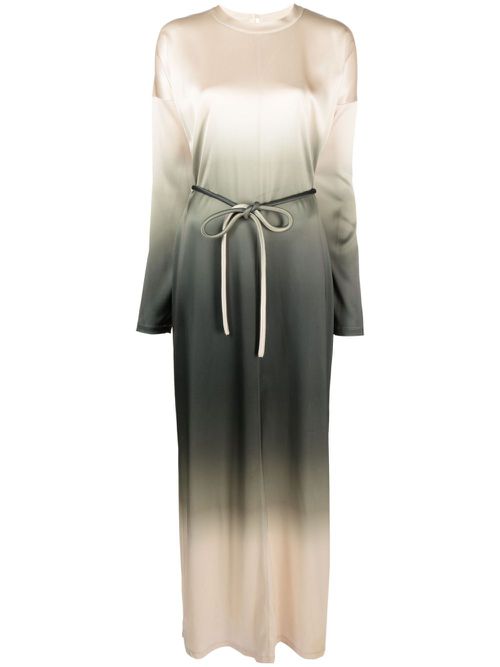 Gradient-effect maxi dress - Neutrals