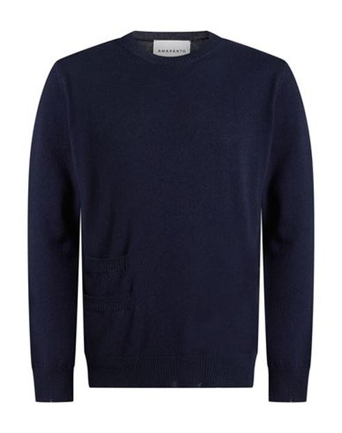 Man Sweater Midnight blue Size XL Wool