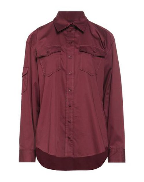 Woman Shirt Burgundy Size 0 Cotton