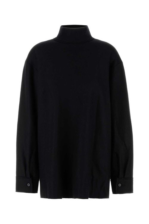 Black Turtleneck Top