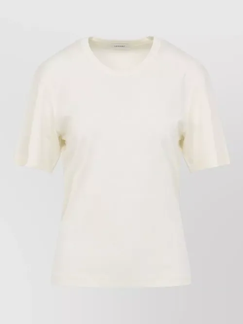 Lemaire - ribbed crew neck short sleeve top