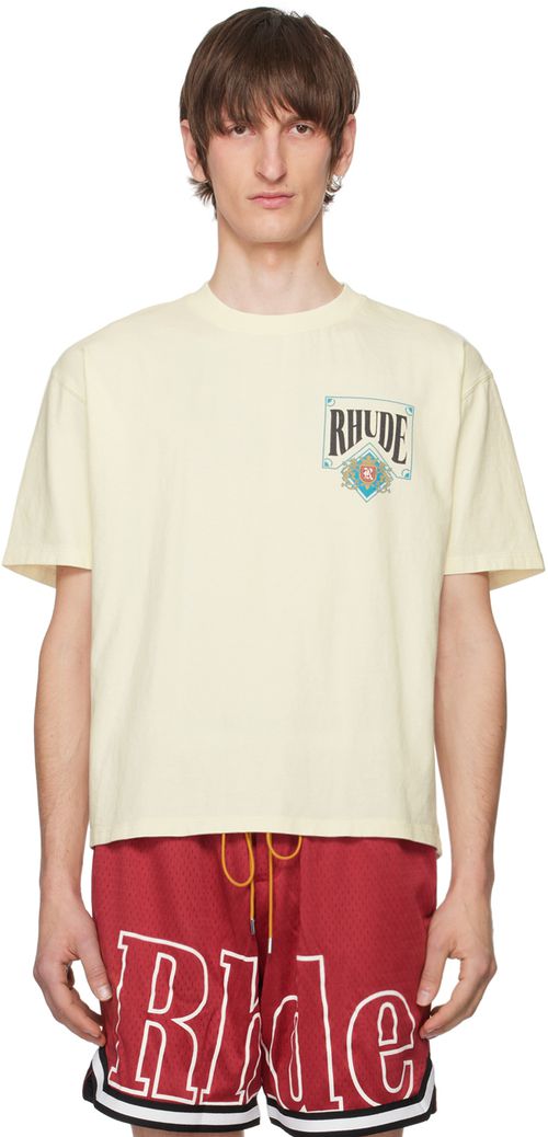 Rhude Off-White Card T-Shirt