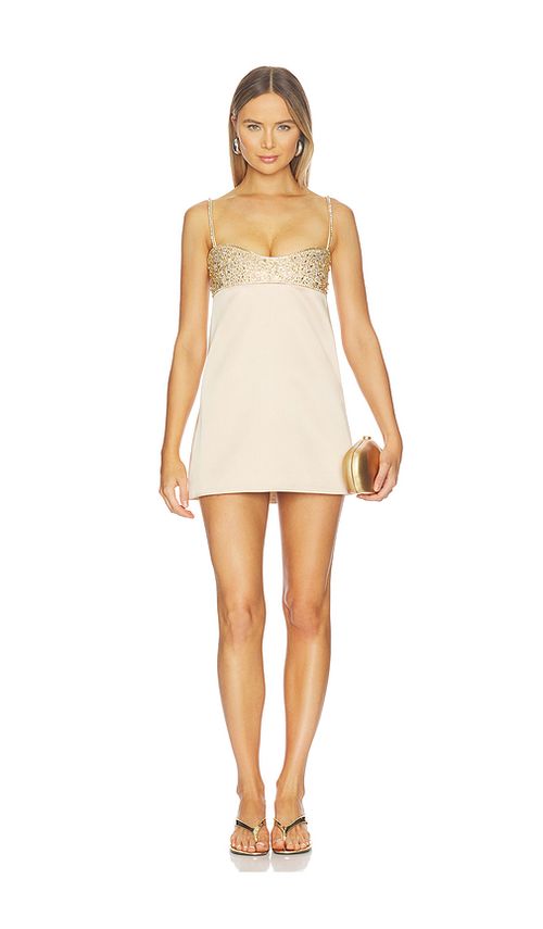Retrofete Shyla Dress in Nude. L. Also in