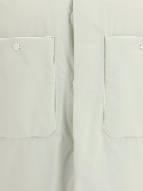 Quilted Nylon Padded Jacket — White