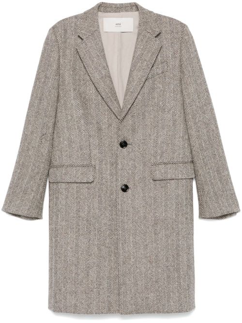 Herringbone coat - Brown