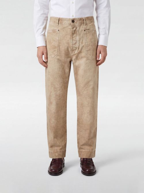 Pants Men color Beige