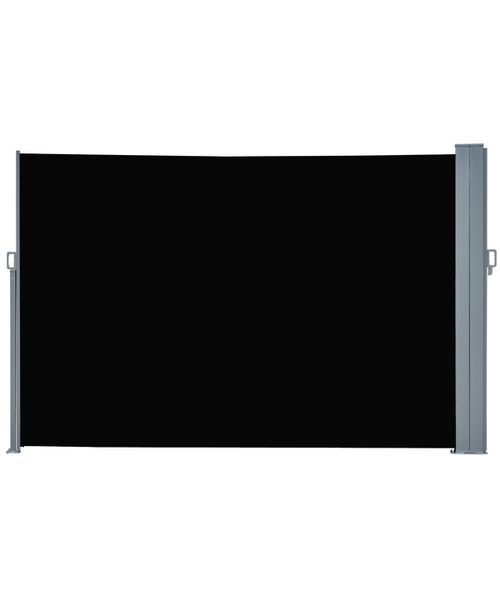 20' Double Retractable Patio Side Awning Garden Sun Shade with Uv-Fighting Screen, Auto Pull-Back Function, & Steel Frame, Outdoor or Indoor