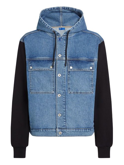 Karl Lagerfeld Jeans hooded denim jacket - Blue