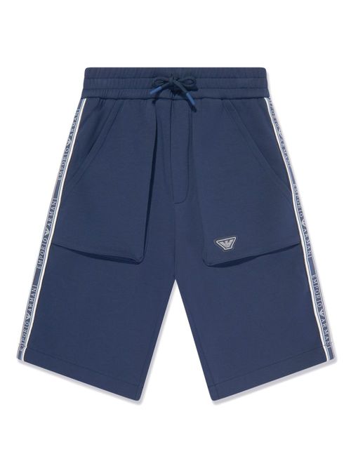 Logo-tape shorts - Blue