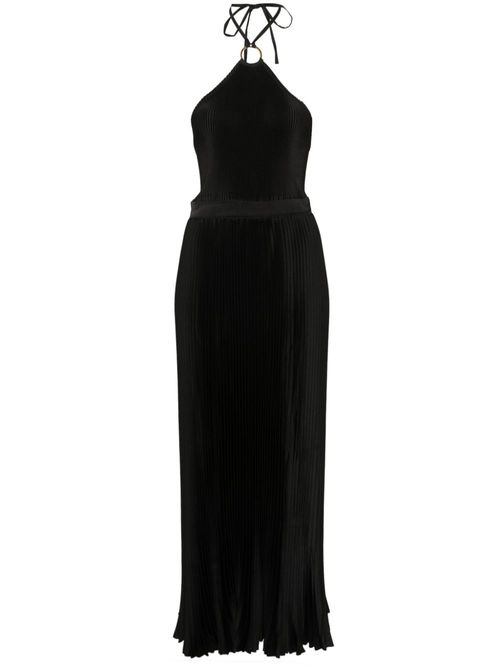 Cheri plissé maxi dress - Black