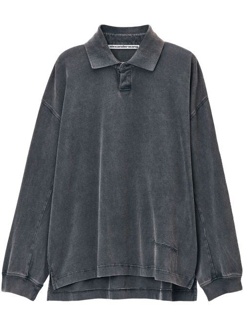 Cotton polo shirt - Grey