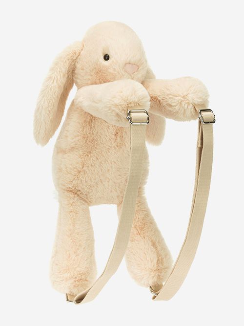 Jellycat Smudge Rabbit Backpack in Ivory (43cm) One size