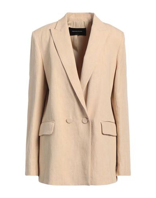 Fabiana Filippi Woman Blazer Beige Size 6 Virgin Wool, Polyamide, Elastane