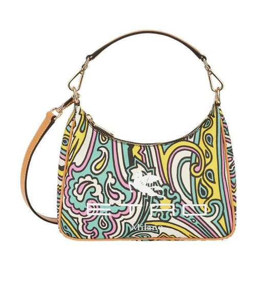 Paisley-print shoulder bag