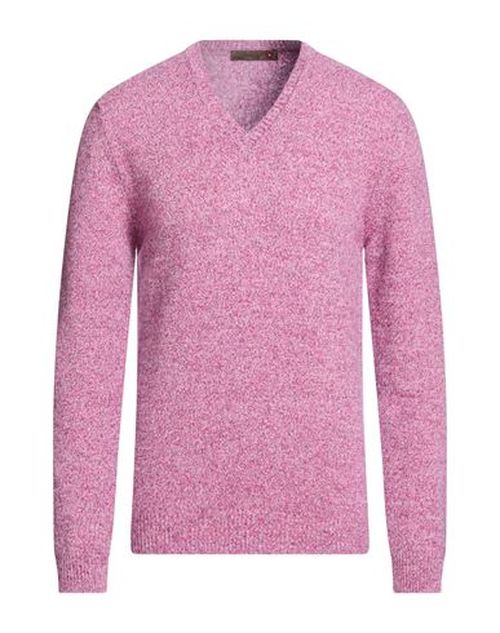 Man Sweater Mauve Size S Virgin Wool
