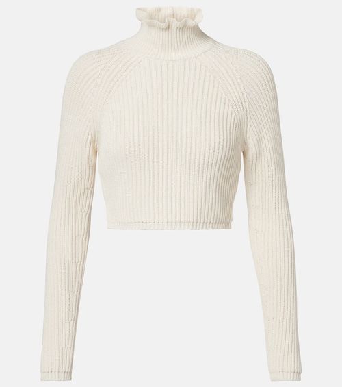 Campo ribbed-knit cropped turtleneck sweater