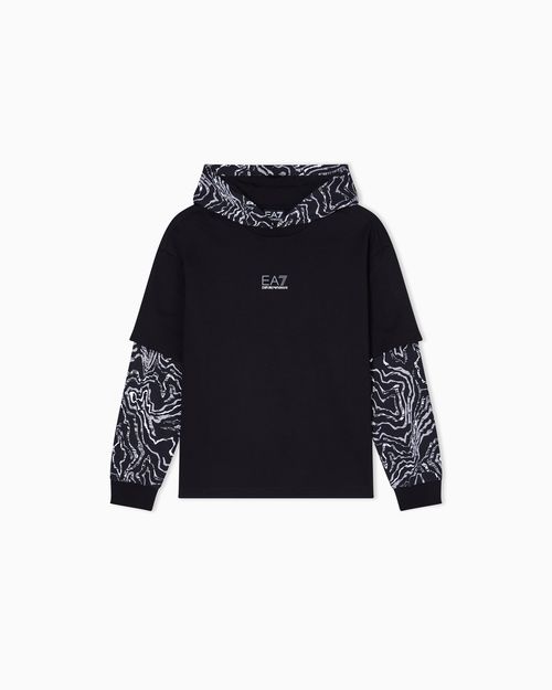 Visibility Boy pure cotton hooded sweatshirt