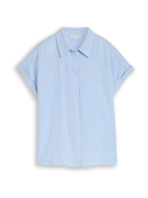TOM TAILOR Camicia da donna blu cielo / bianco