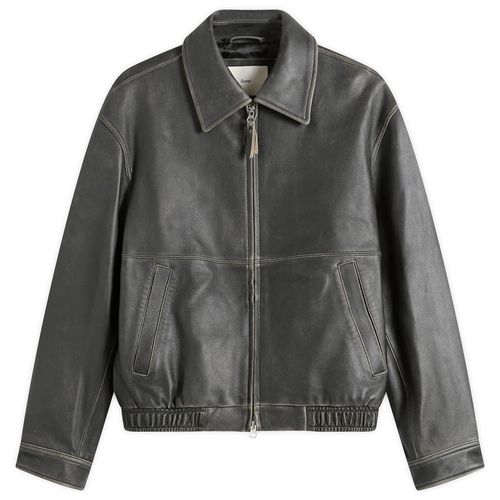 Women's Drizzler Leather Jacket in Brushed Black