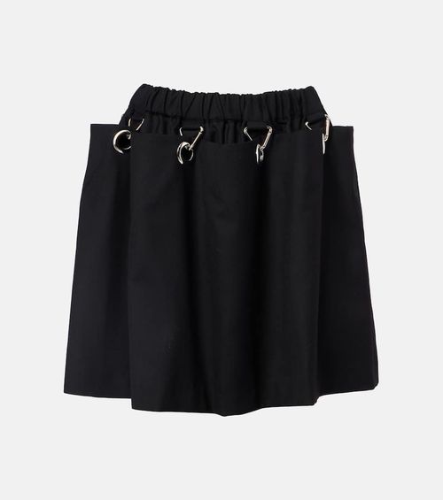 Wool miniskirt