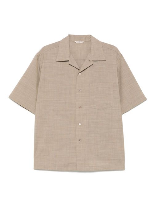 Auralee wool shirt - Brown