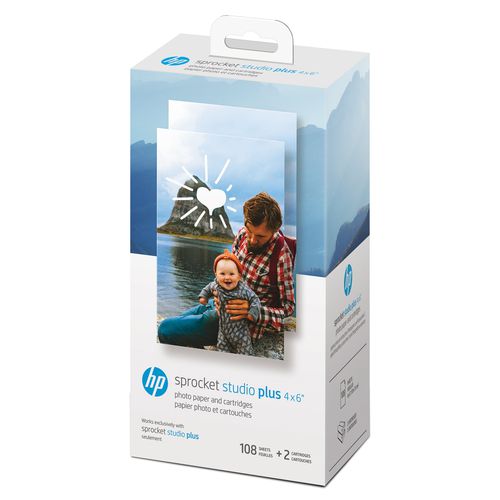 Sprocket Studio Plus 4 x 6" Photo Paper and Cartridges (Includes 108 Sheets and 2 Cartridges)