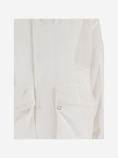 Acetate-Blend Jacket — White