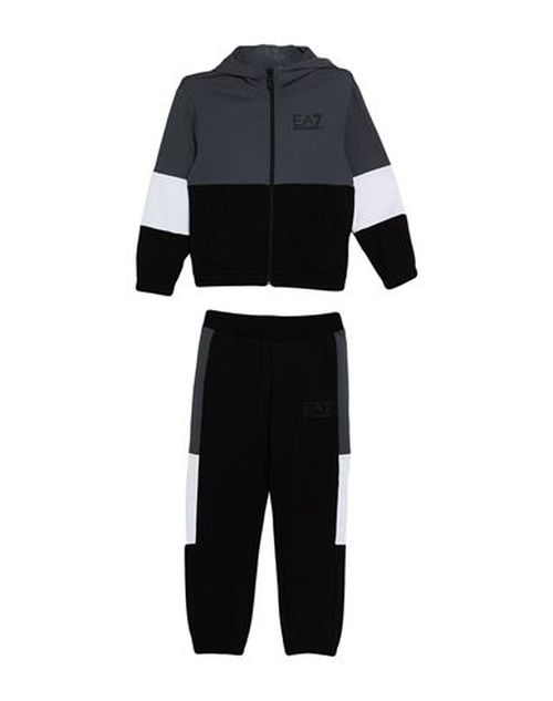 Kid Boy Tracksuit Black Size 10 Cotton, Polyester
