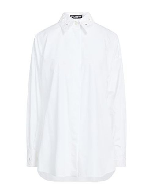 Woman Shirt White Size 4 Cotton, Glass