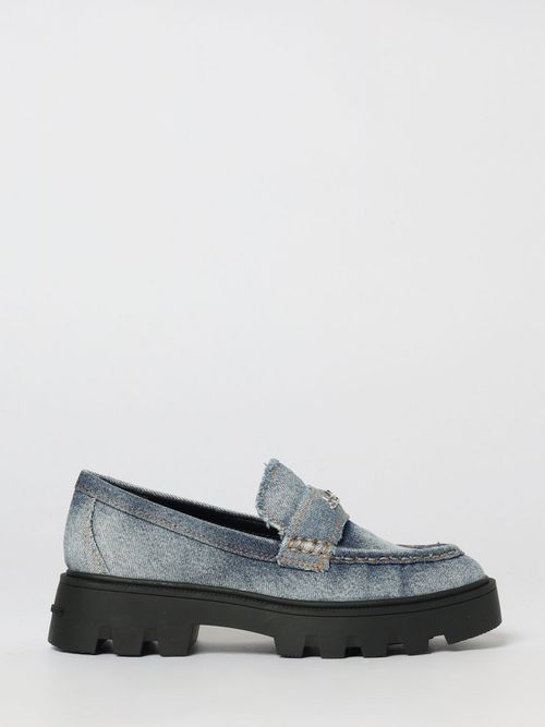 Flat Shoes Woman color Denim