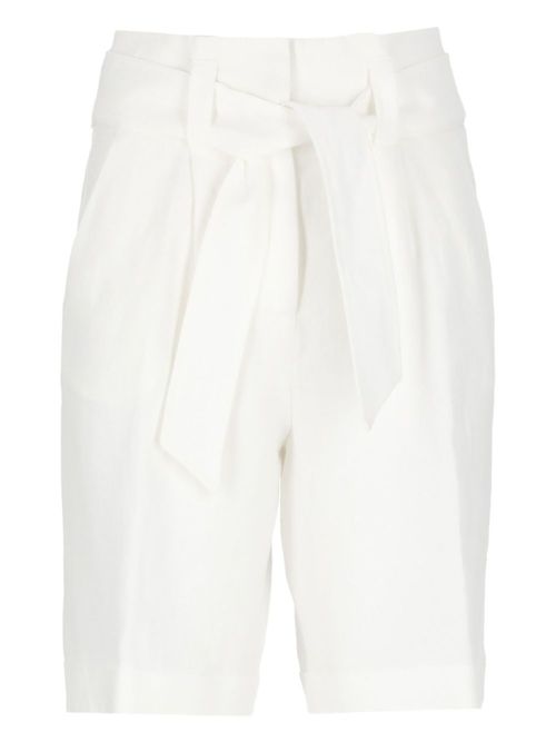 Linen shorts - White