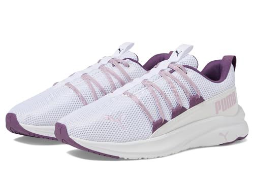 PUMA Women's Softride One4All Metachromatic Sneaker, White/Grape Mist/Crushed Berry, 11 37957901